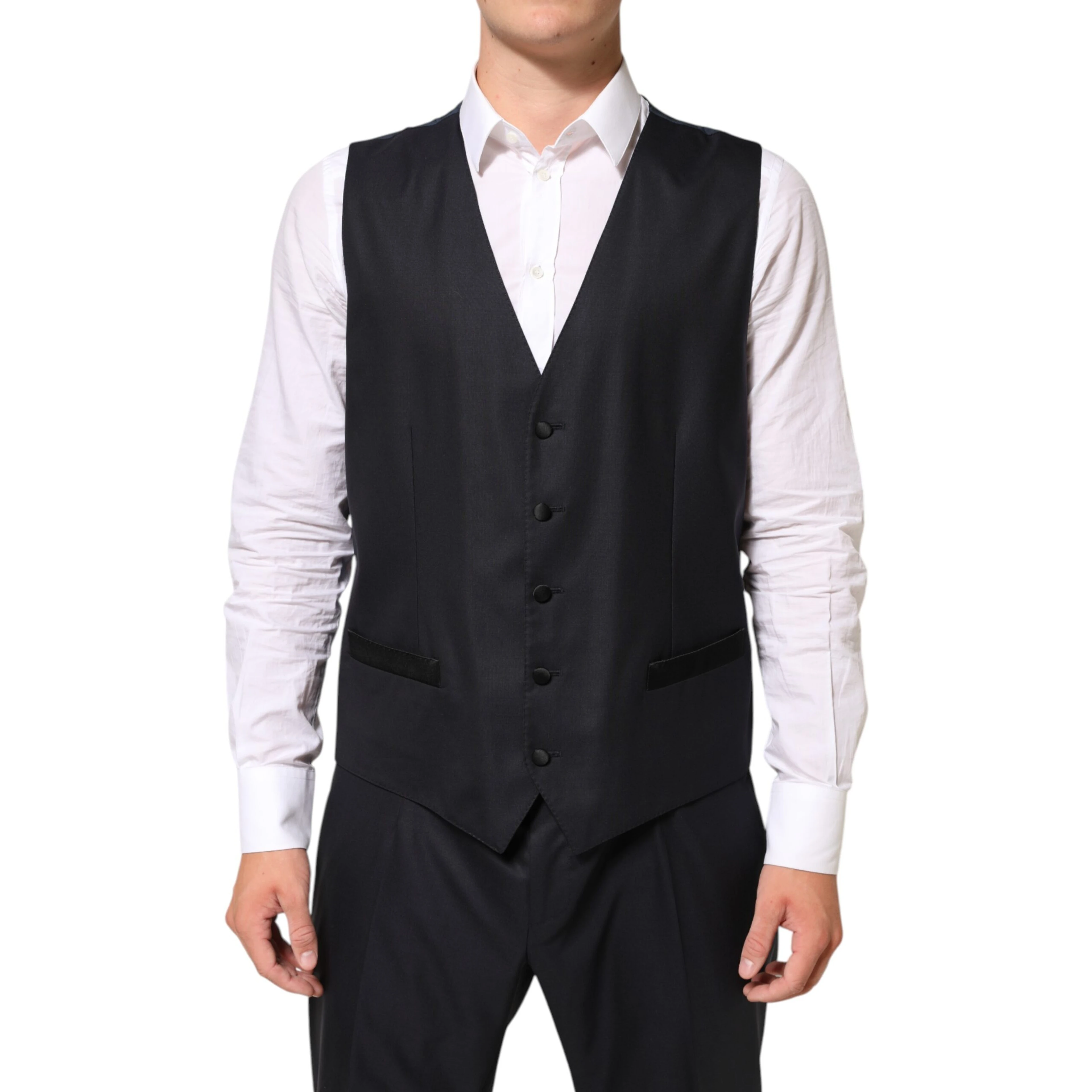 Black MARTINI 2 Buttons Suit 3 Piece Suit