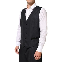 Black MARTINI 2 Buttons Suit 3 Piece Suit