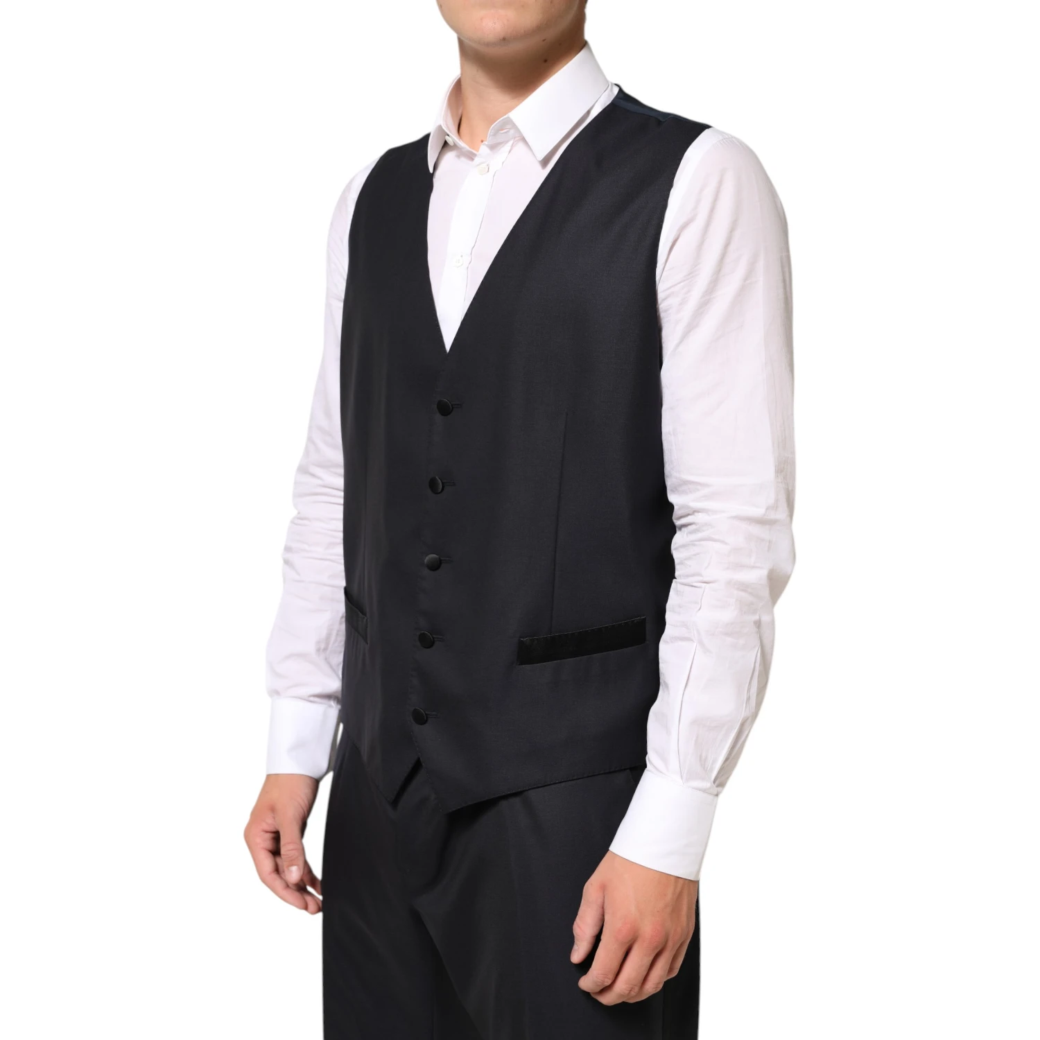 Black MARTINI 2 Buttons Suit 3 Piece Suit