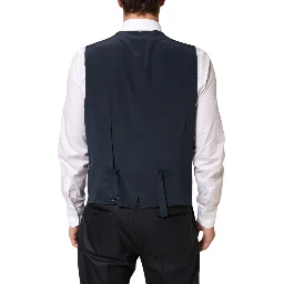 Black MARTINI 2 Buttons Suit 3 Piece Suit