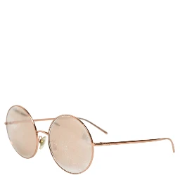 DG2215K Gold Metal Round Shades Eyewear Sunglasses