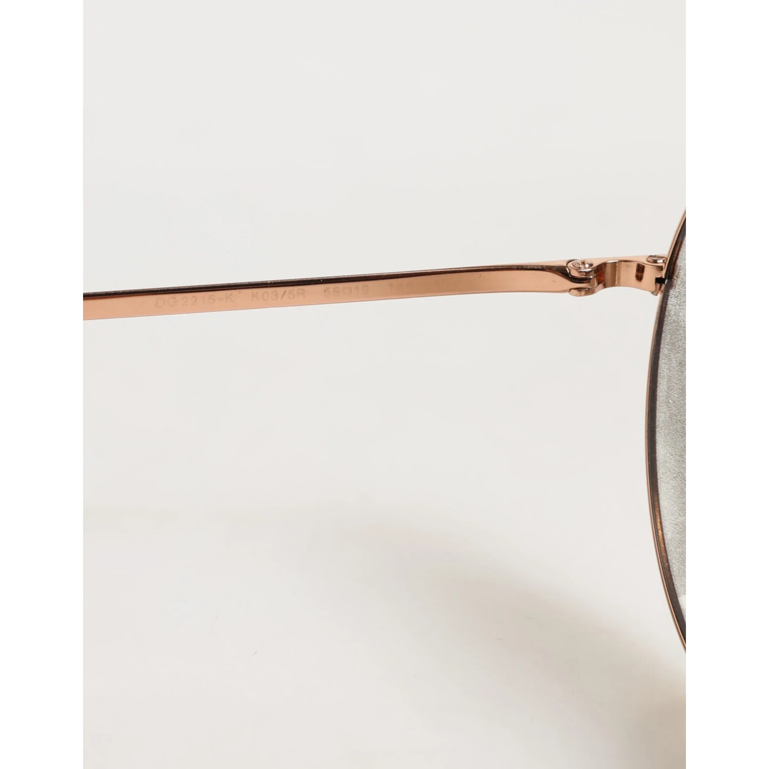 DG2215K Gold Metal Round Shades Eyewear Sunglasses