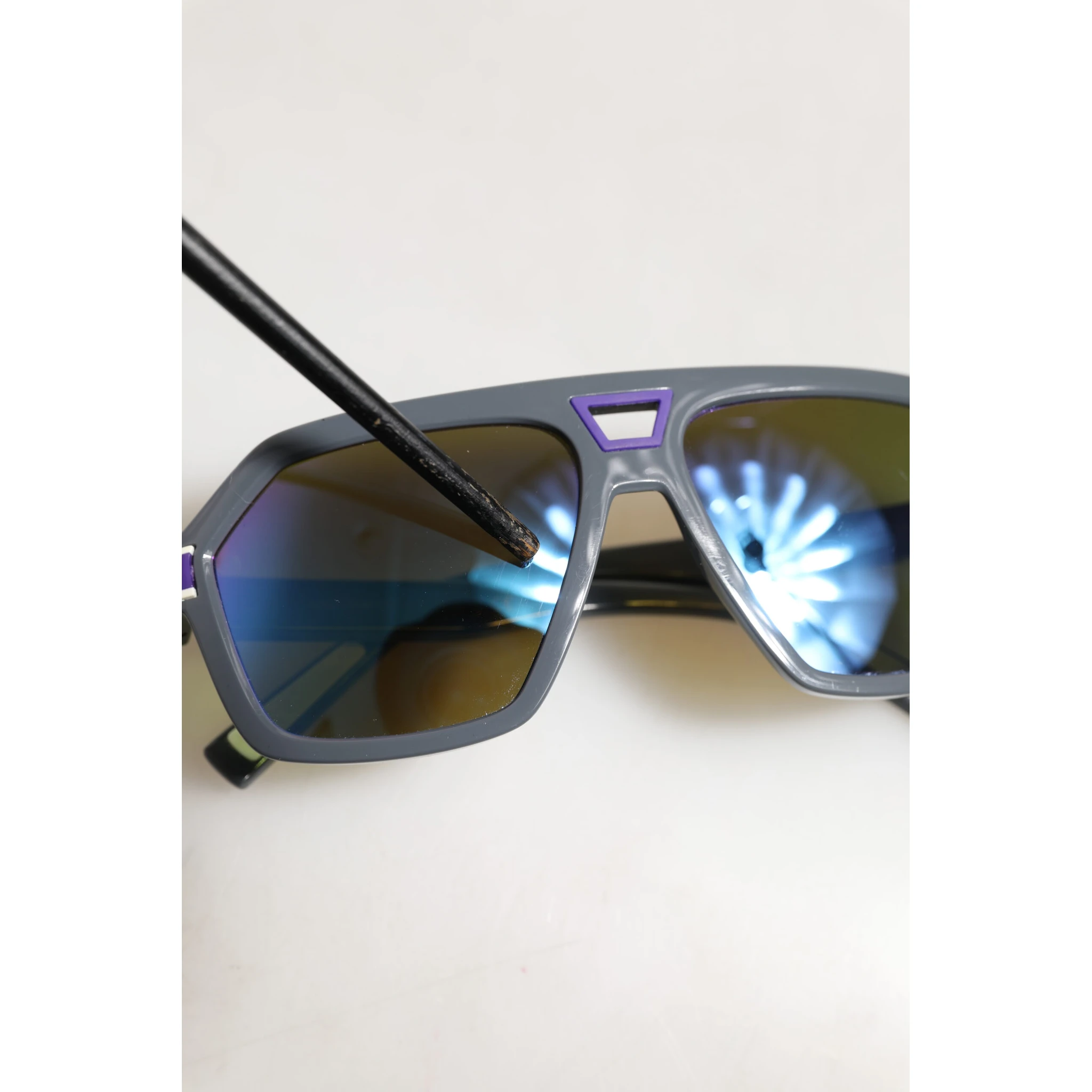 Blue Acetate Aviator Shades Eyewear Sunglasses
