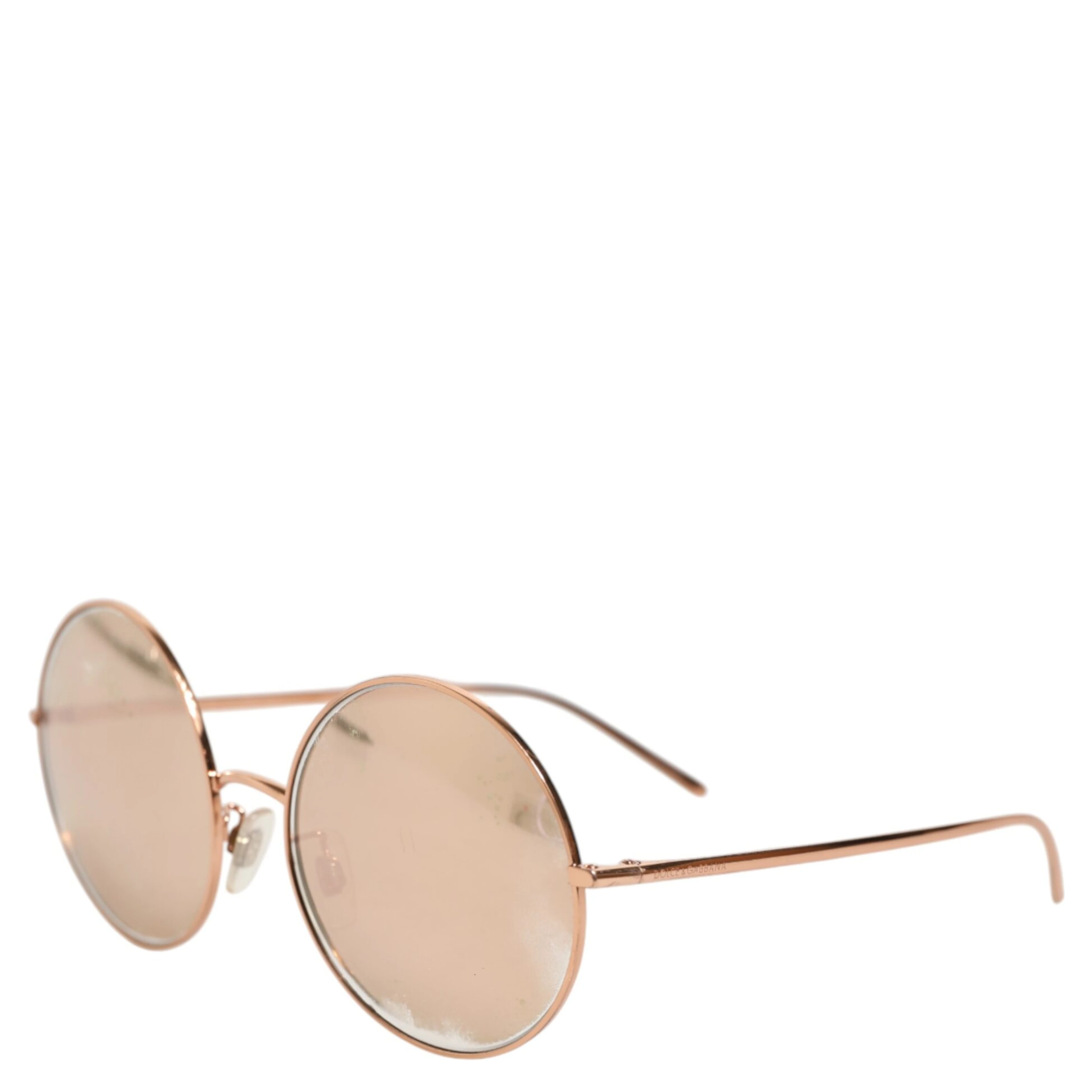 DG2215K Gold Metal Round Shades Eyewear Sunglasses