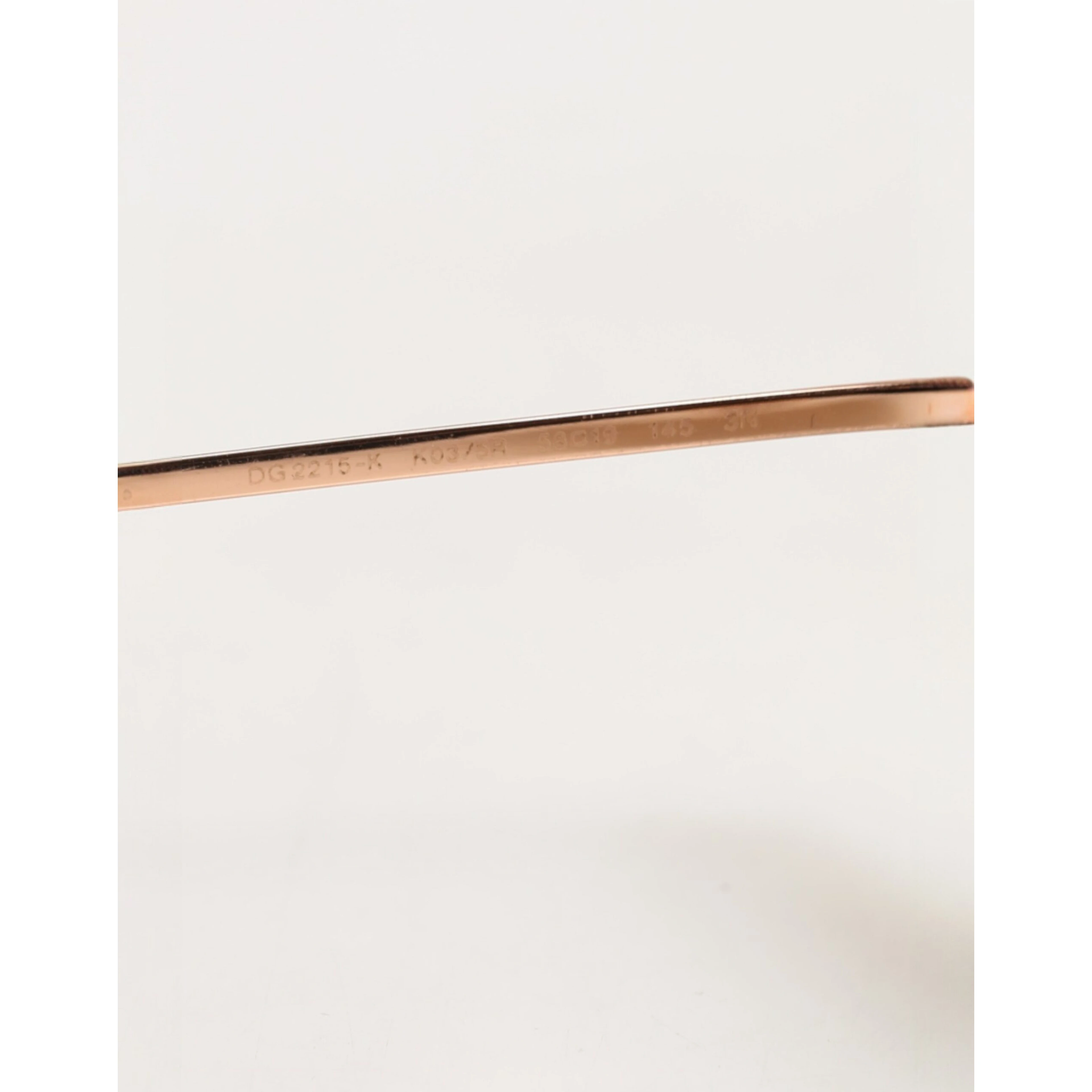 DG2215K Gold Metal Round Shades Eyewear Sunglasses