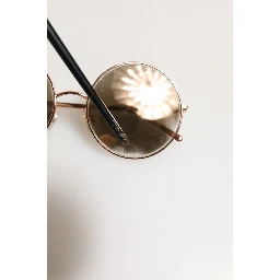 DG2215K Gold Metal Round Shades Eyewear Sunglasses