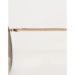 Gold Metal Round Shades Eyewear Sunglasses