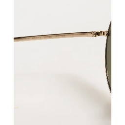 Gold Metal Round Shades Eyewear Sunglasses