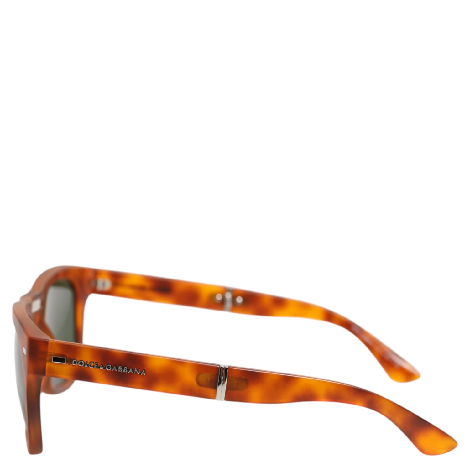 DG6089 Havana Full Rim Round Lenses Foldable Sunglasses