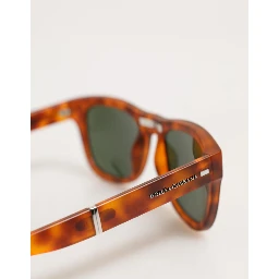 DG6089 Havana Full Rim Round Lenses Foldable Sunglasses