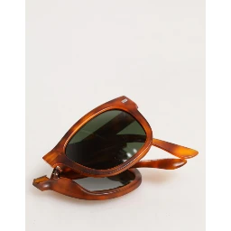 DG6089 Havana Full Rim Round Lenses Foldable Sunglasses