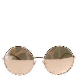 DG2215K Gold Metal Round Shades Eyewear Sunglasses