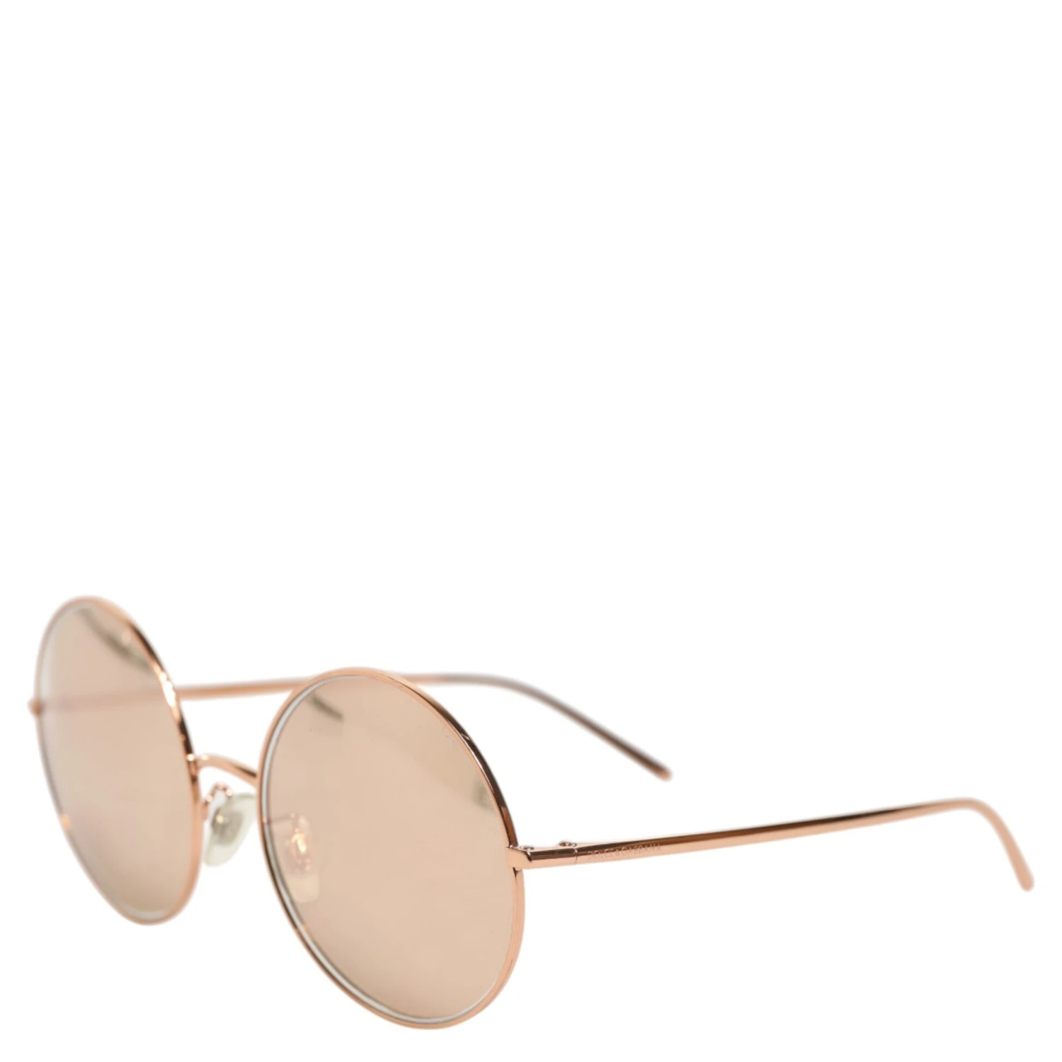 DG2215K Gold Metal Round Shades Eyewear Sunglasses