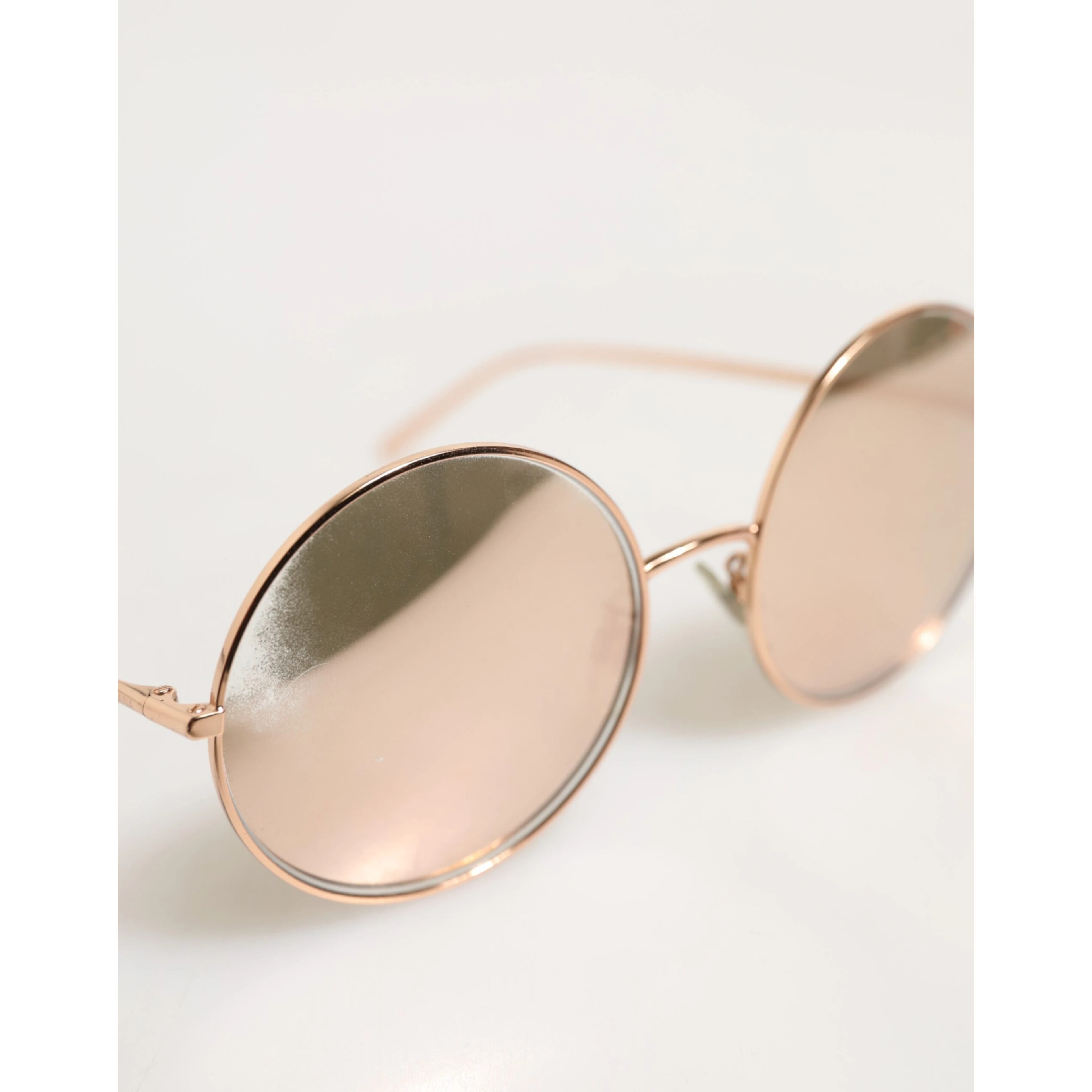 DG2215K Gold Metal Round Shades Eyewear Sunglasses