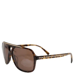 Dark Brown Tortoise Shell Pilot Frame Sunglasses