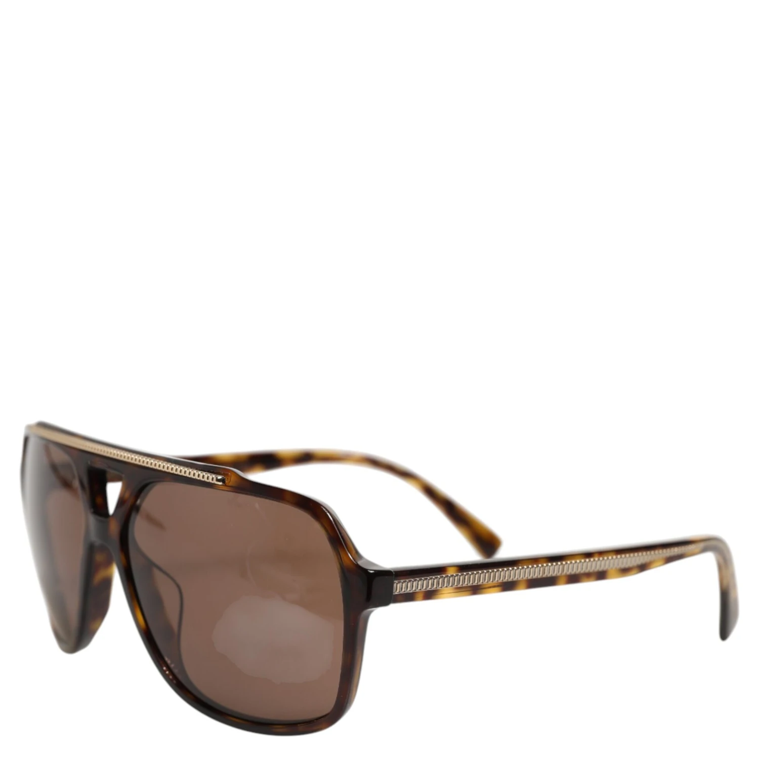 Dark Brown Tortoise Shell Pilot Frame Sunglasses