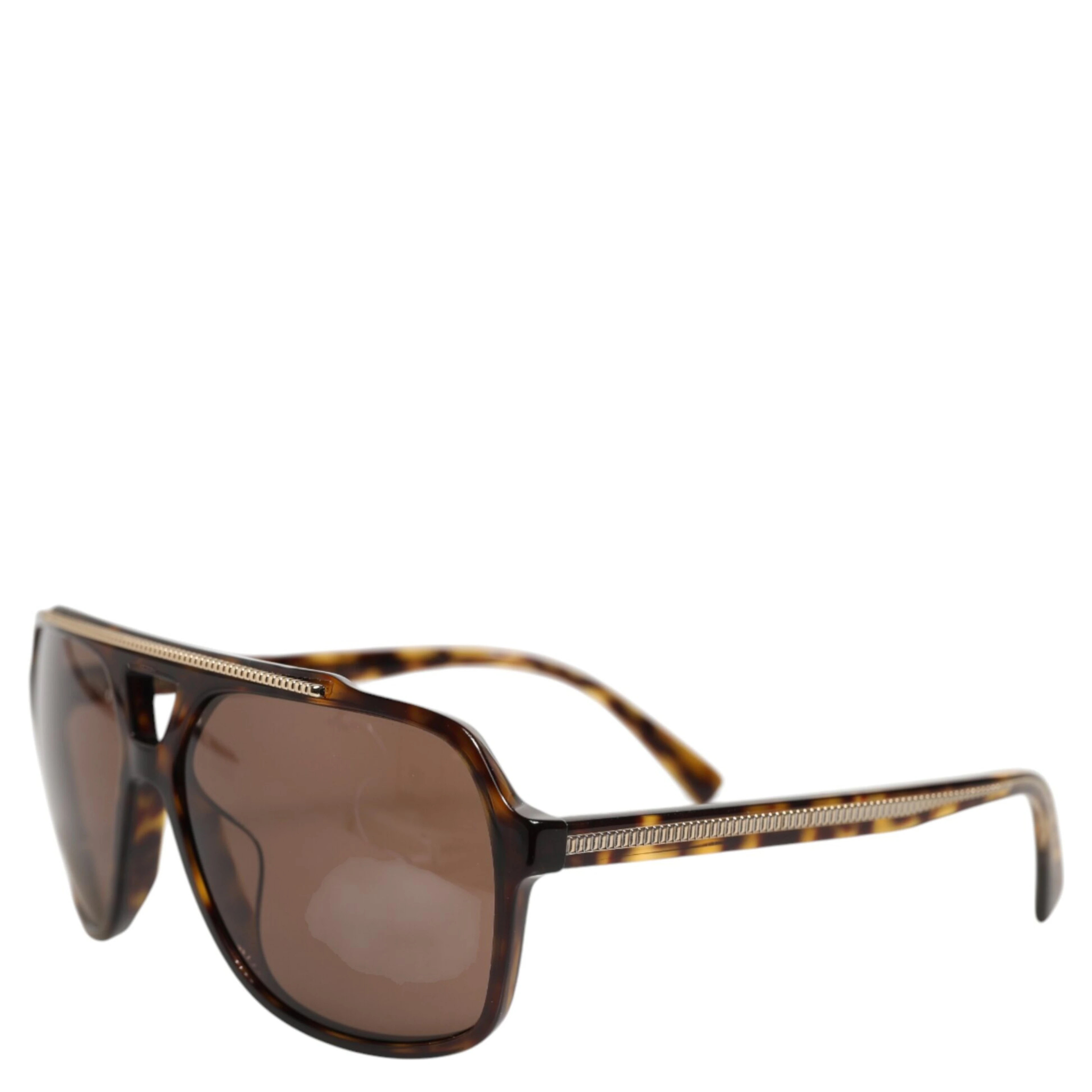 Dark Brown Tortoise Shell Pilot Frame Sunglasses
