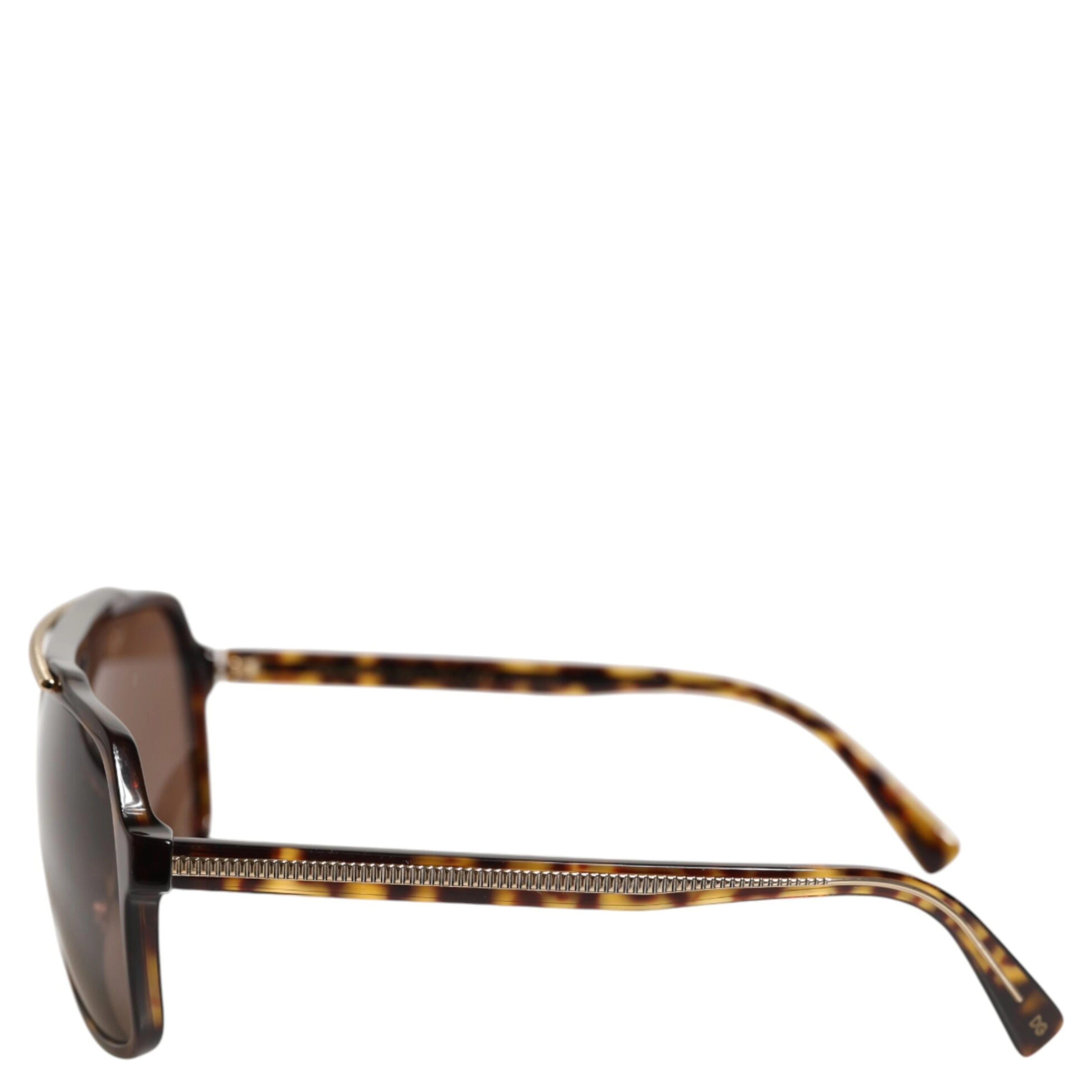 Dark Brown Tortoise Shell Pilot Frame Sunglasses
