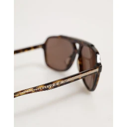 Dark Brown Tortoise Shell Pilot Frame Sunglasses