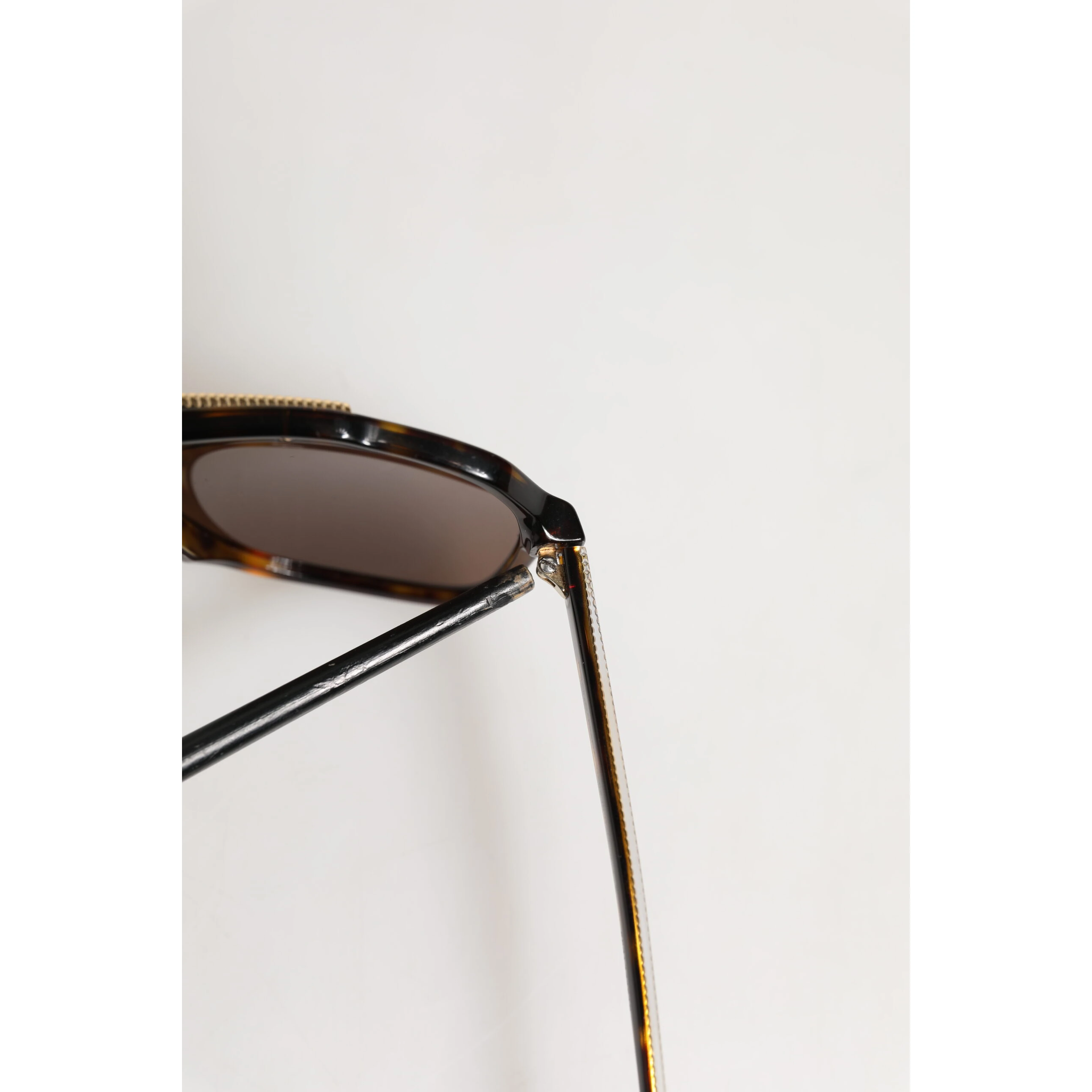 Dark Brown Tortoise Shell Pilot Frame Sunglasses