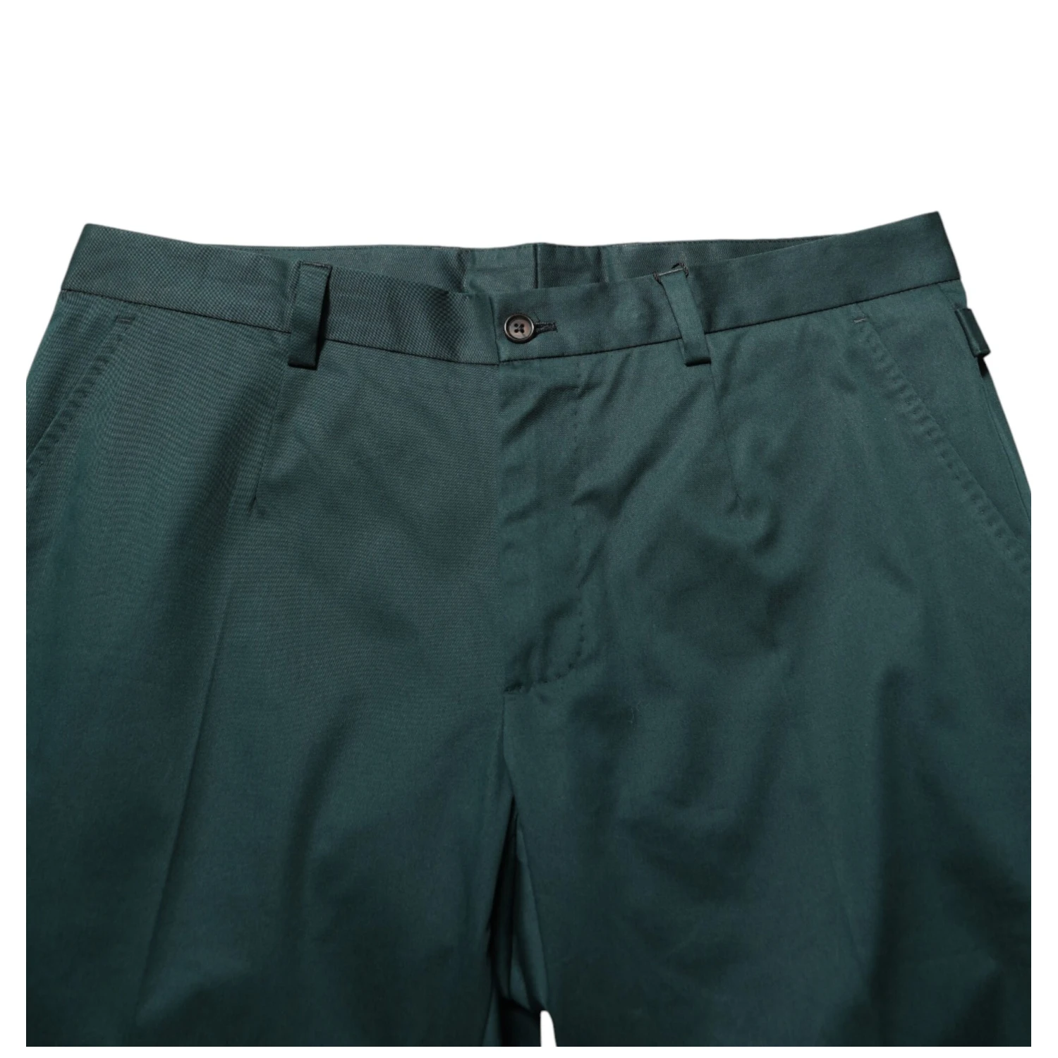 Green Cotton Formal Dress Men Trouser Pants