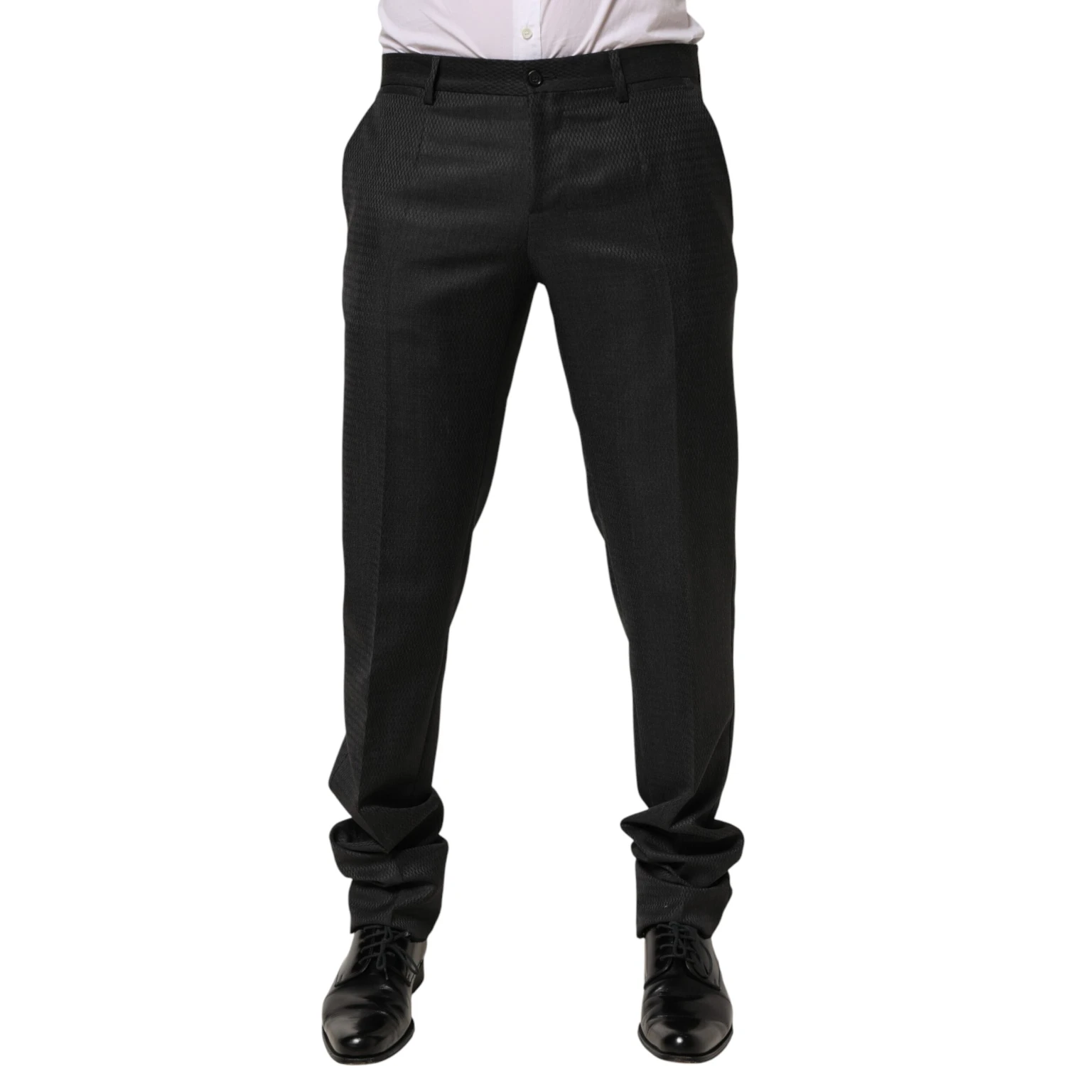 Black Wool Formal Dress Men Trouser Pants