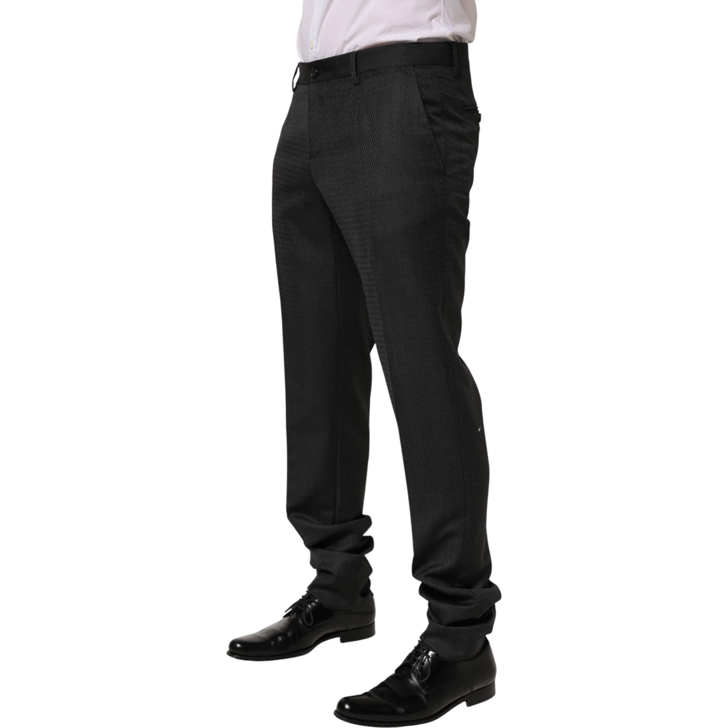 Black Wool Formal Dress Men Trouser Pants