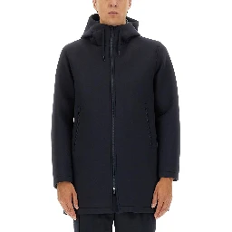 LONG PARKA IN THREE LAYERS "SCUBA"
