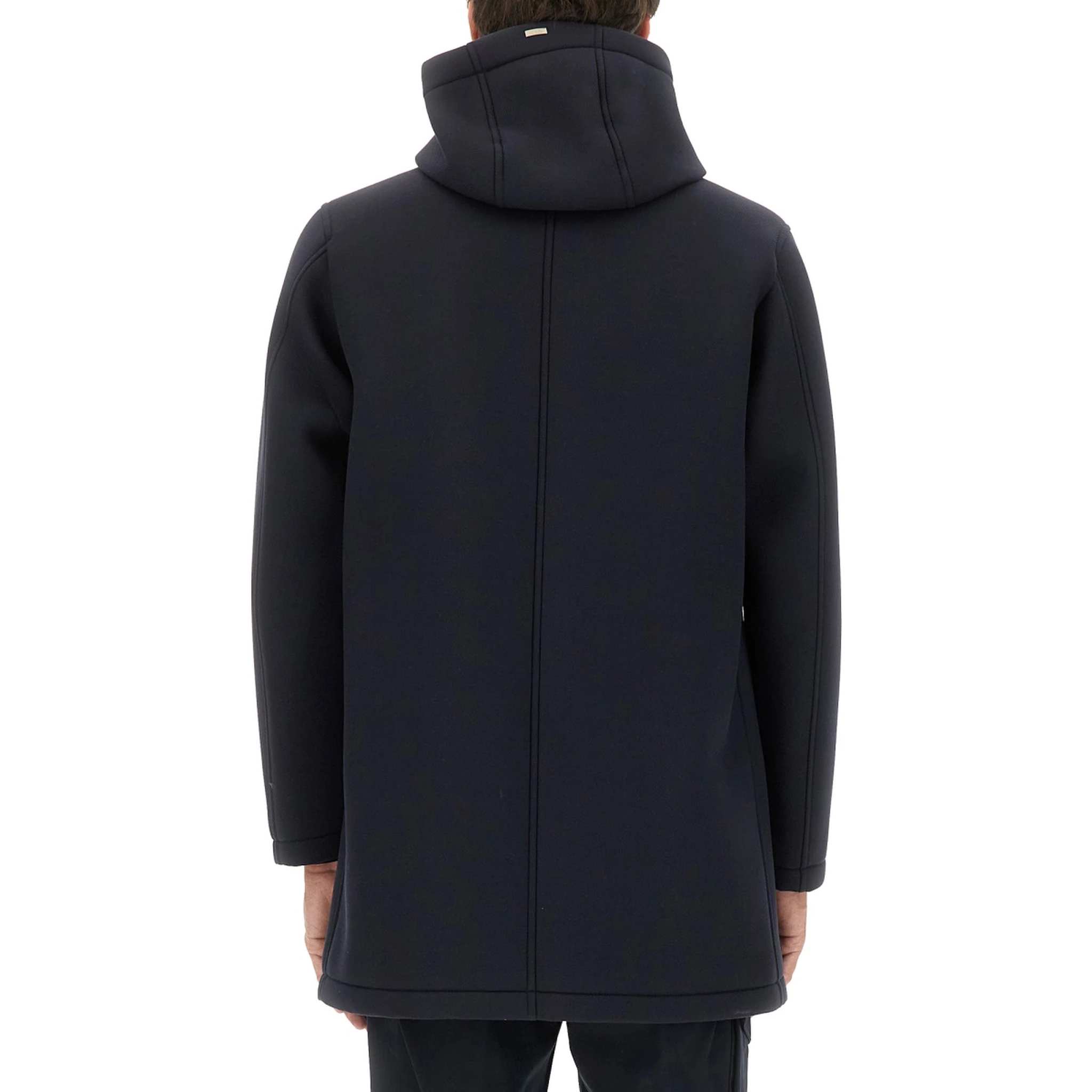 LONG PARKA IN THREE LAYERS "SCUBA"