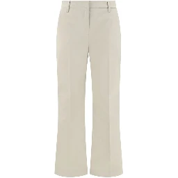 Sandy Beige Cotton Pants