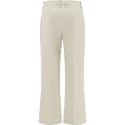 Sandy Beige Cotton Pants