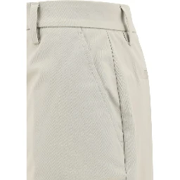 Sandy Beige Cotton Pants