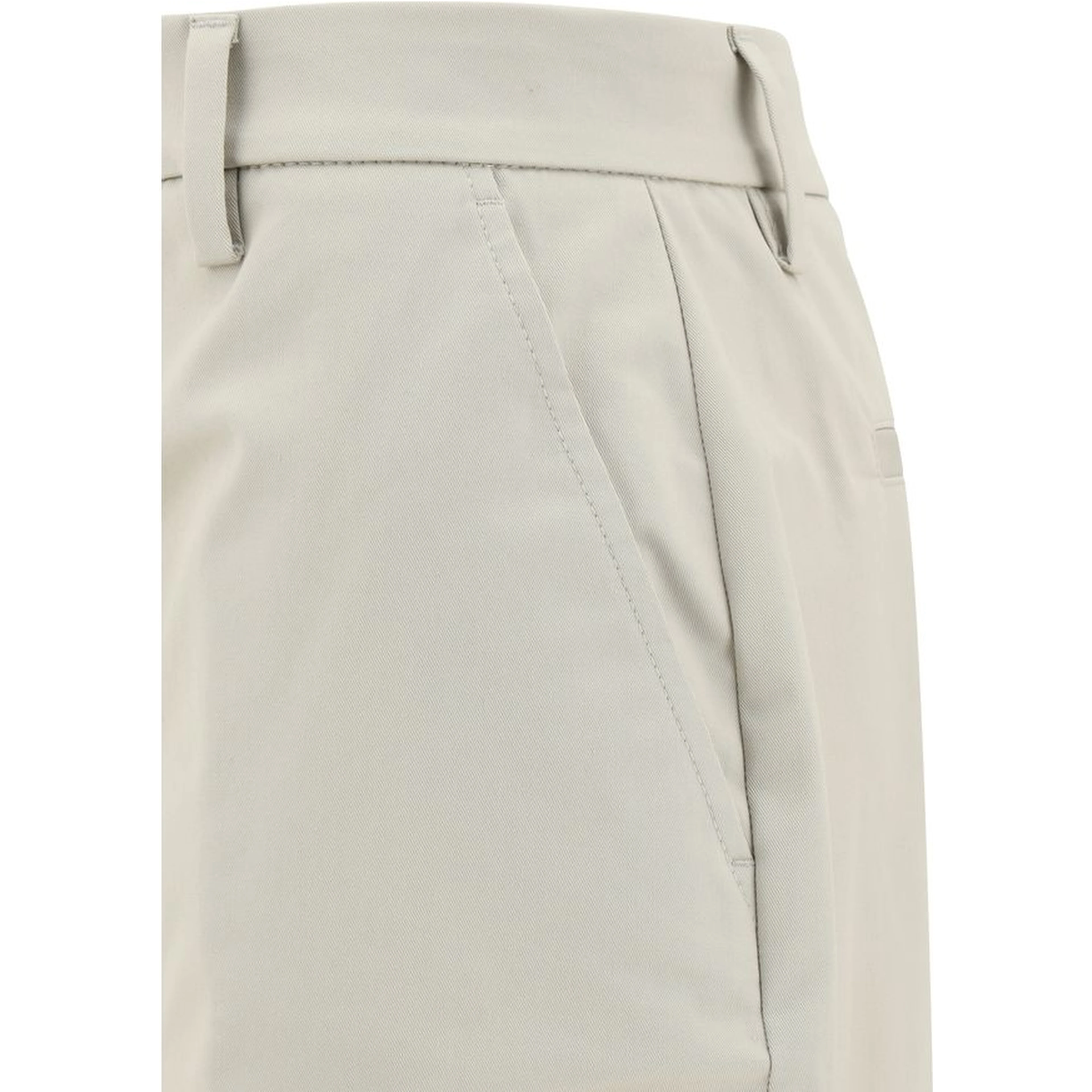 Sandy Beige Cotton Pants
