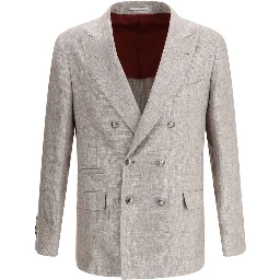 Light Brown Linen Blazer