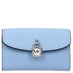 Light Blue Leather Wallet
