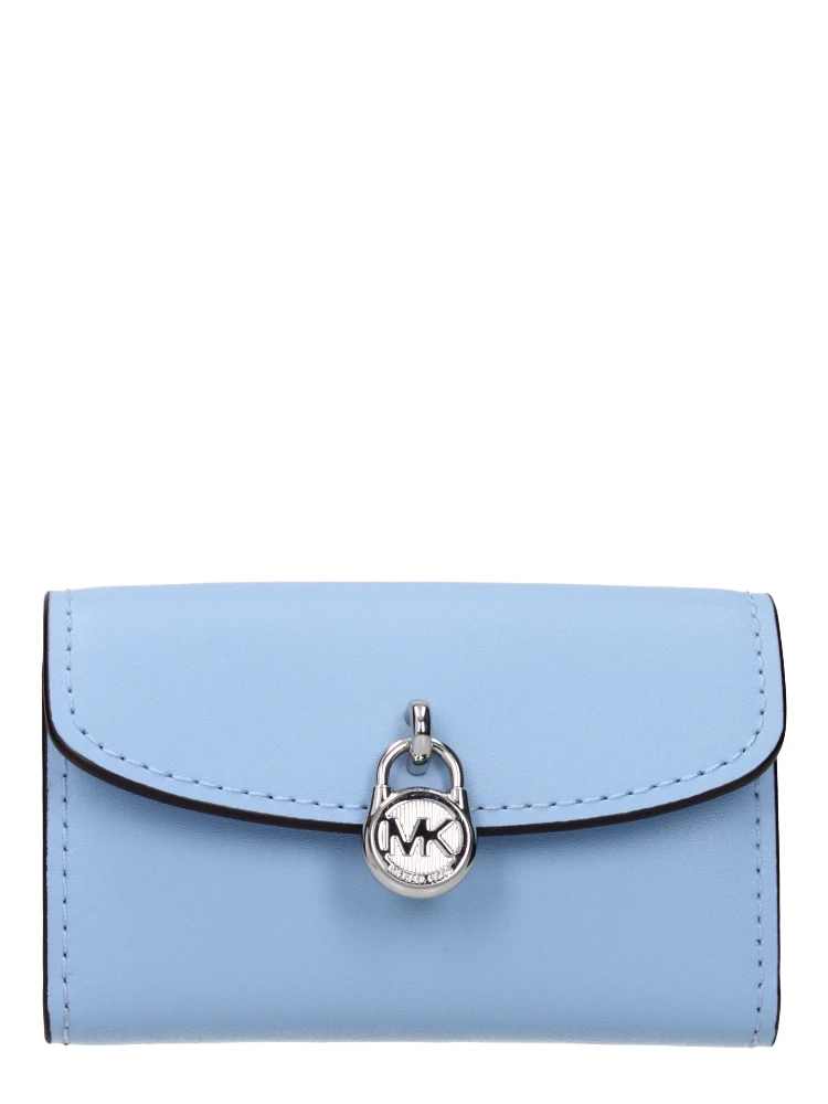 Light Blue Leather Wallet