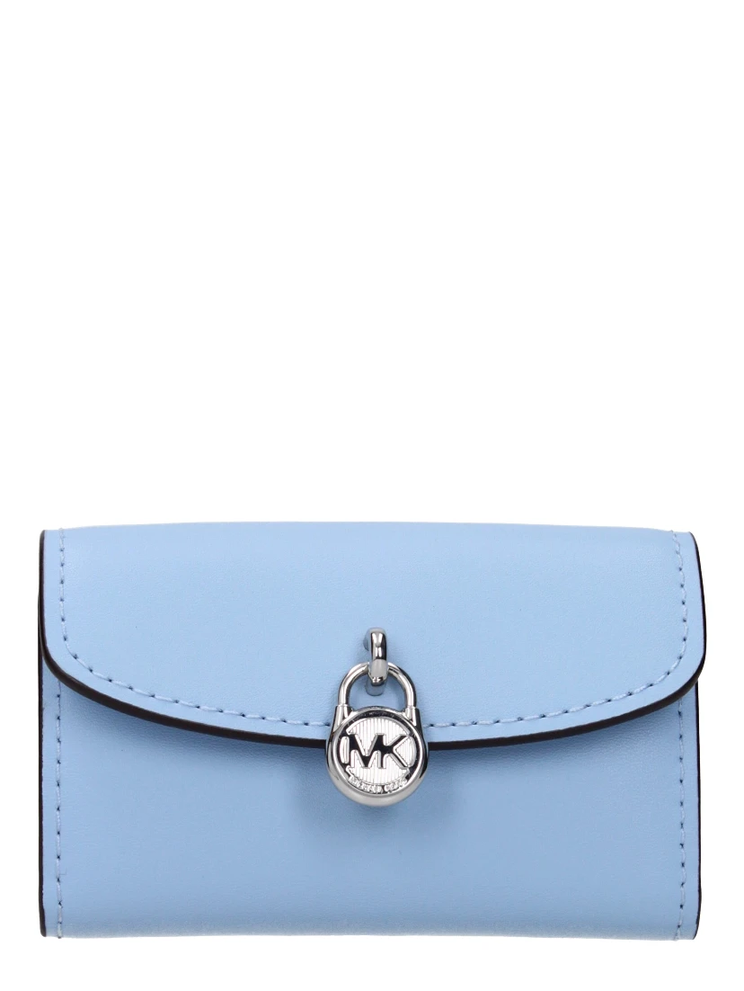 Light Blue Leather Wallet