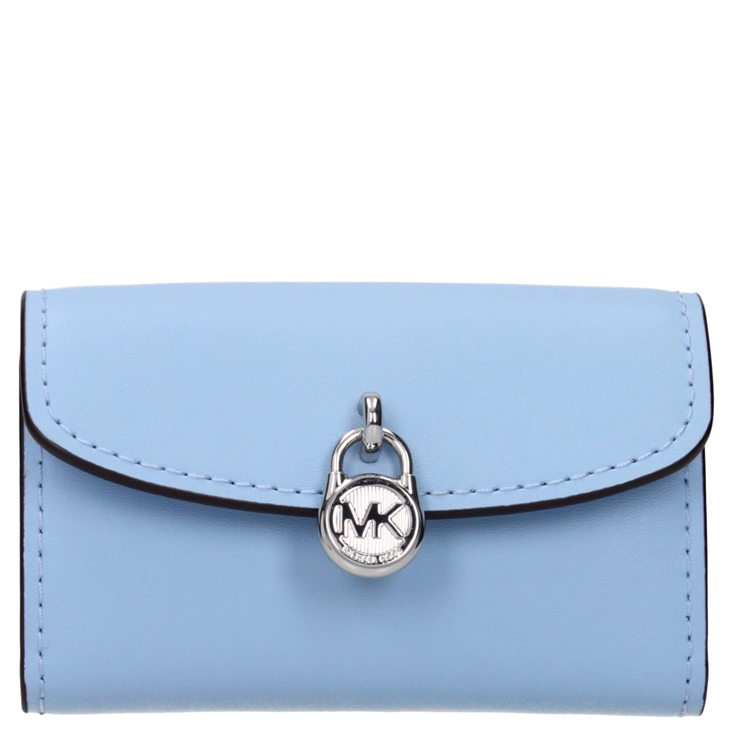 Light Blue Leather Wallet