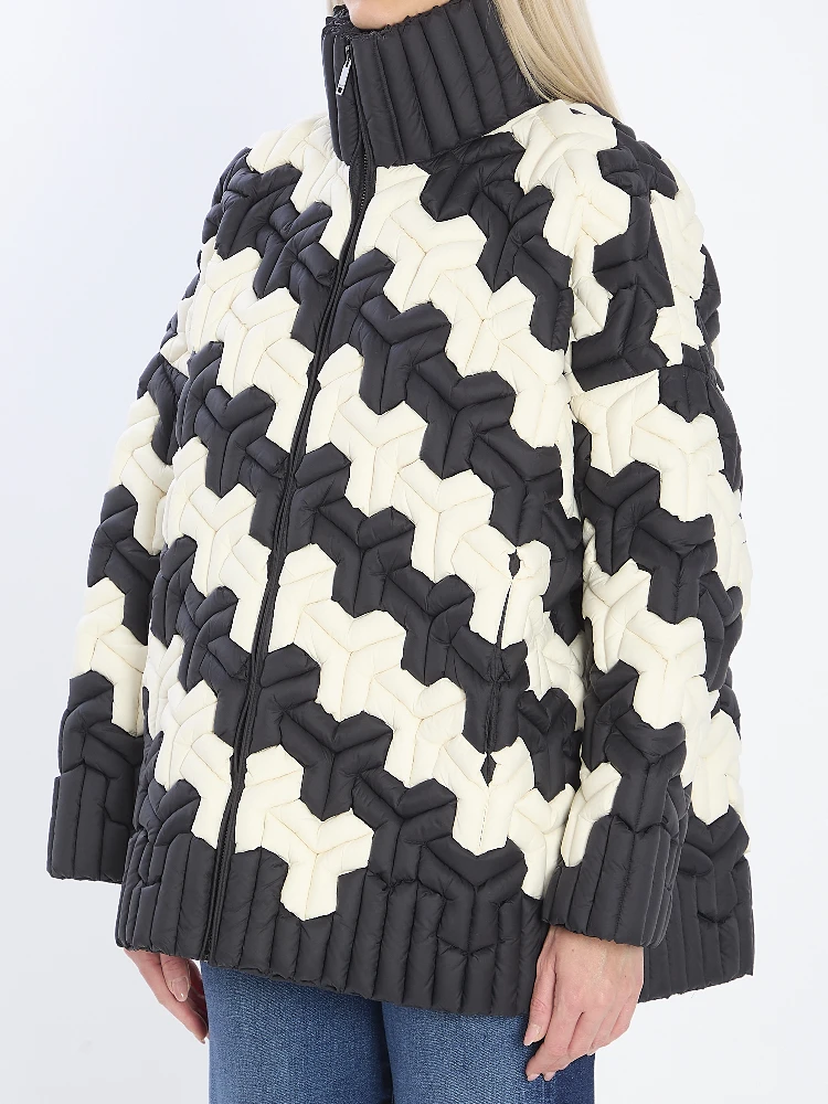 Black and white puffer jacket alternative