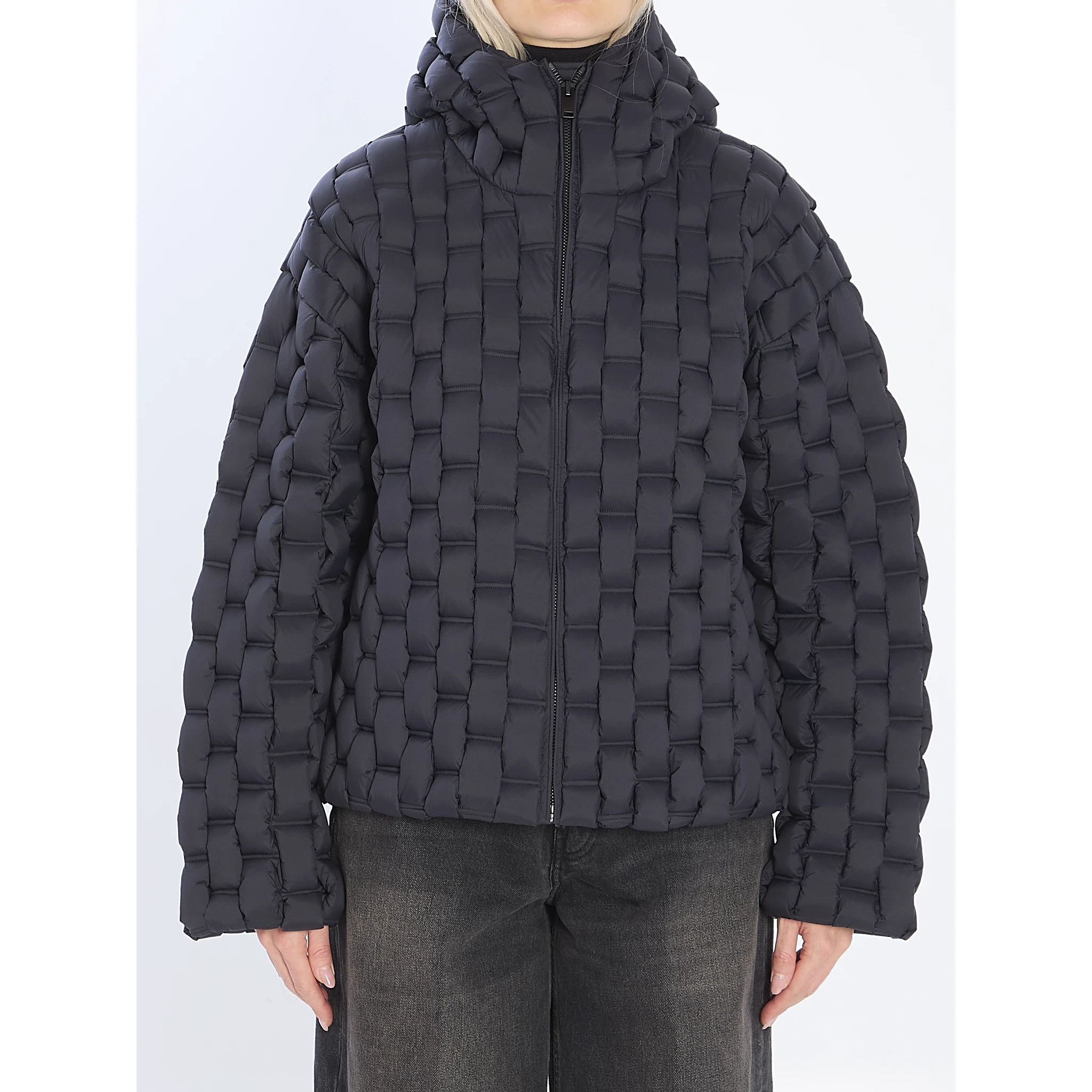 Nylon puffer jacket