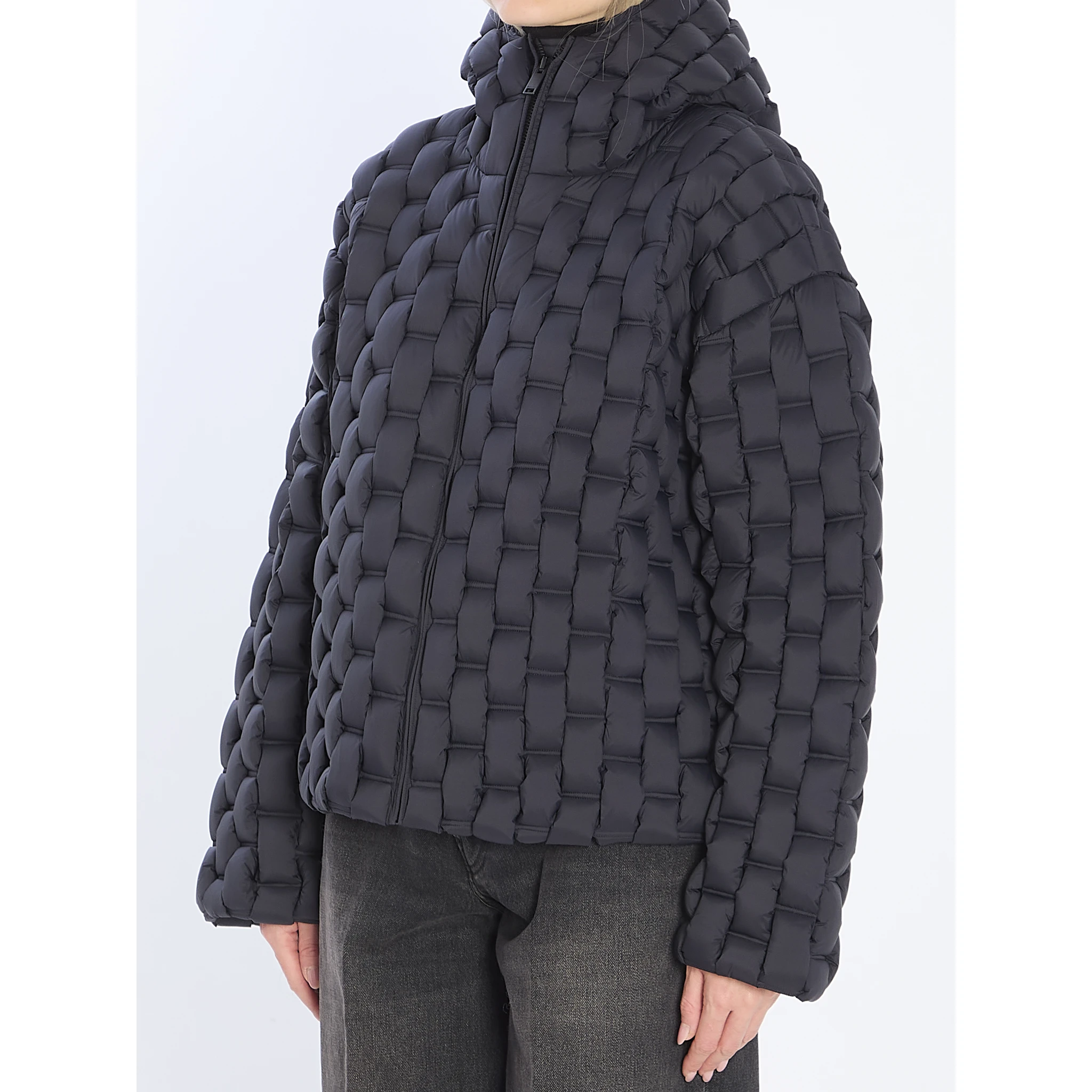 Nylon puffer jacket