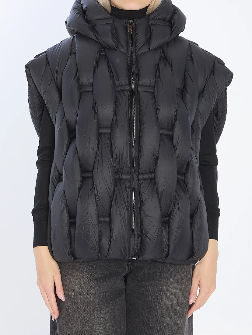 Padded nylon vest