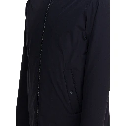 "Resort" long nylon down jacket