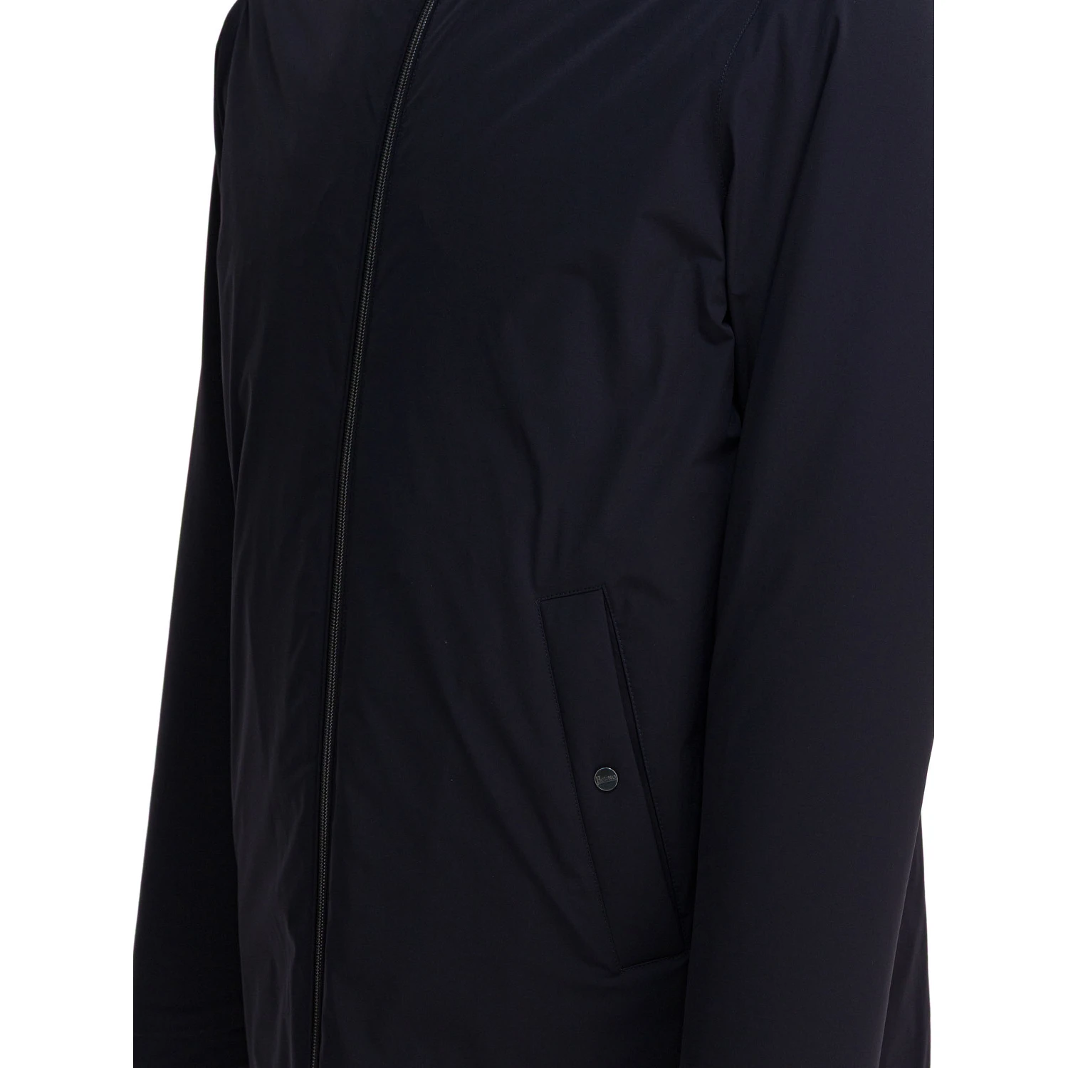"Resort" long nylon down jacket