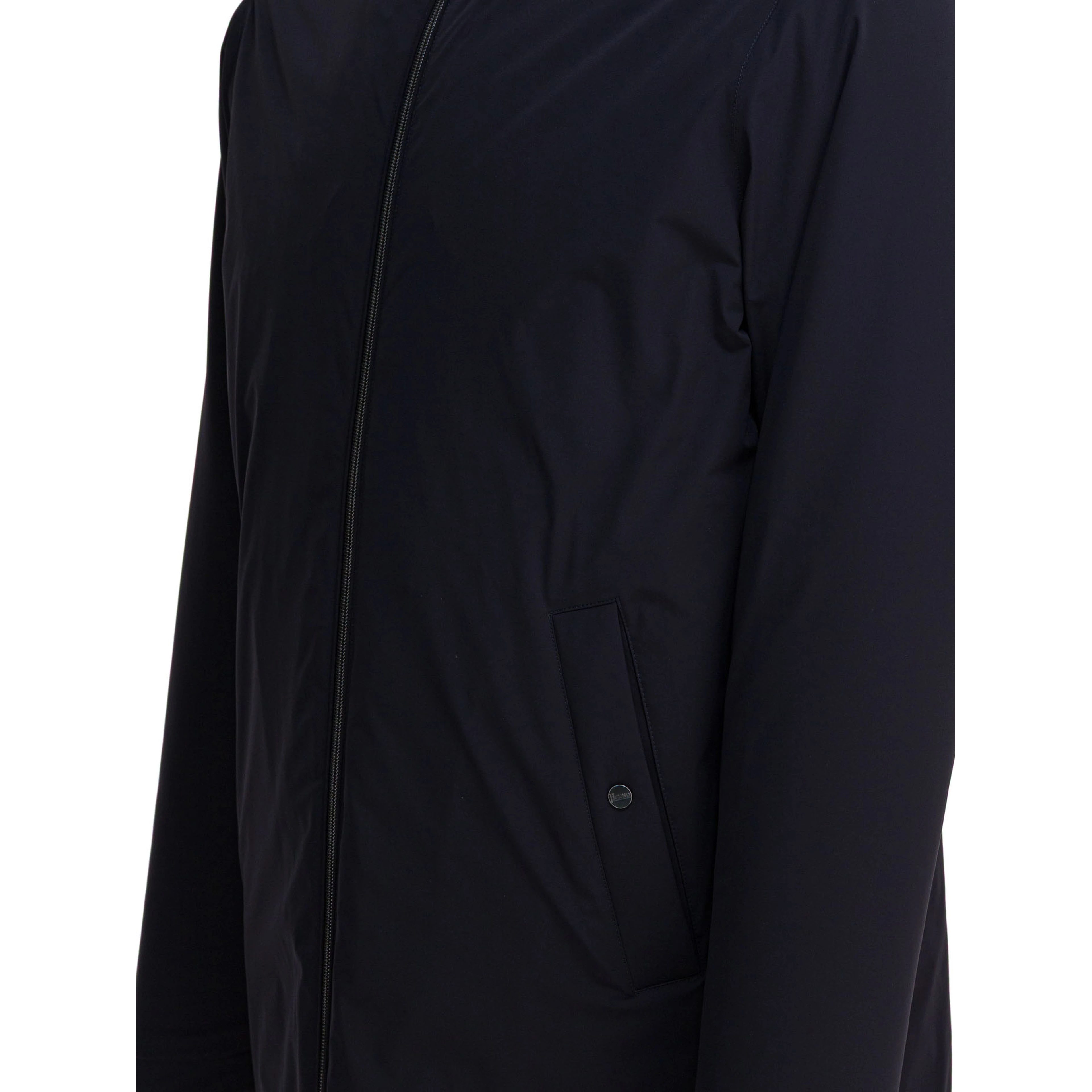 "Resort" long nylon down jacket