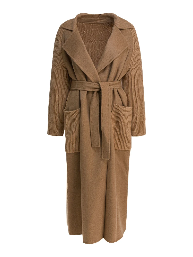 Camel long coat