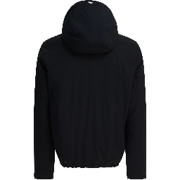 Short down jacket with hood