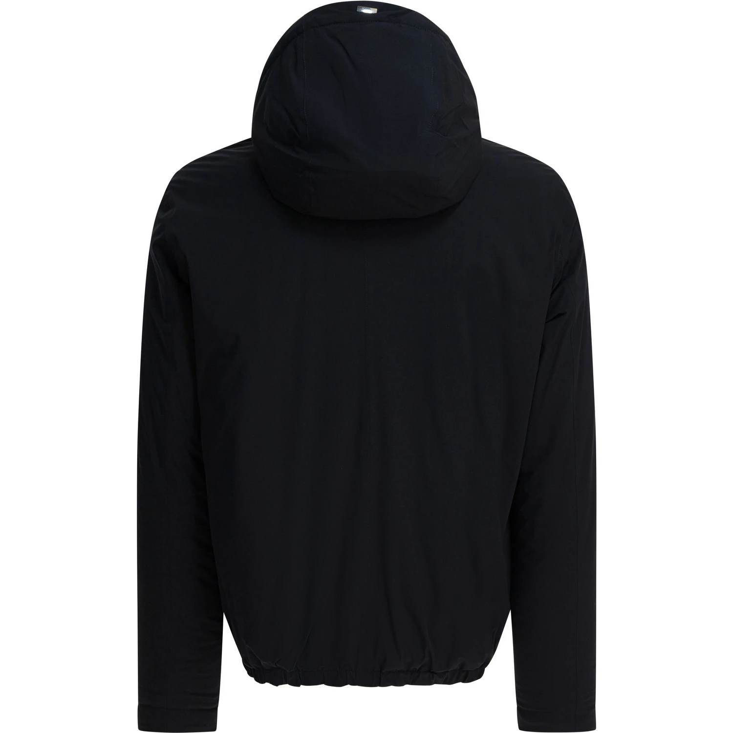 Short down jacket with hood