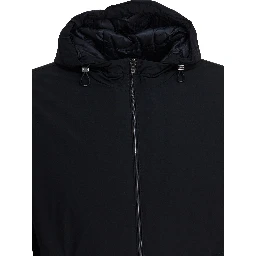 Short down jacket with hood