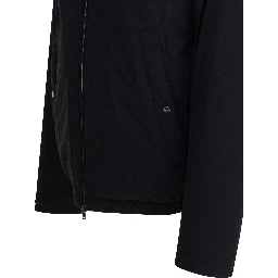 Short down jacket with hood